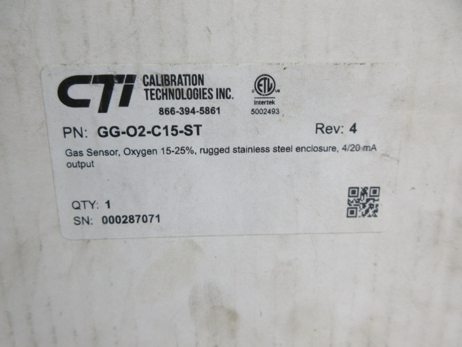 CTI GG-O2-C15-ST 24VDC REV. 4 NSMP