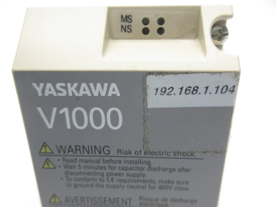 YASKAWA V1000 192.168.1.104 NSNP