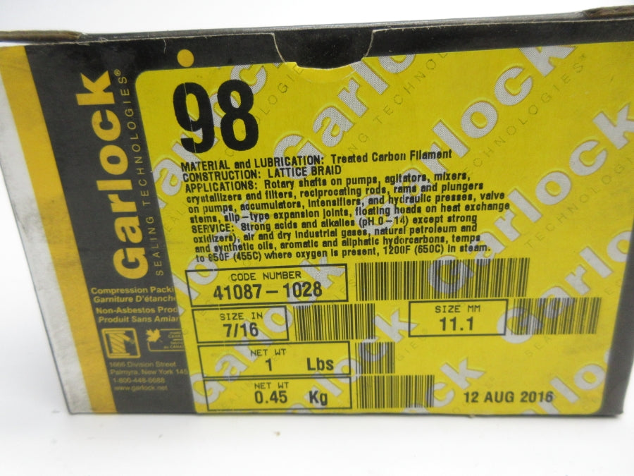 GARLOCK 41087-1028 98 7/16" NSMP