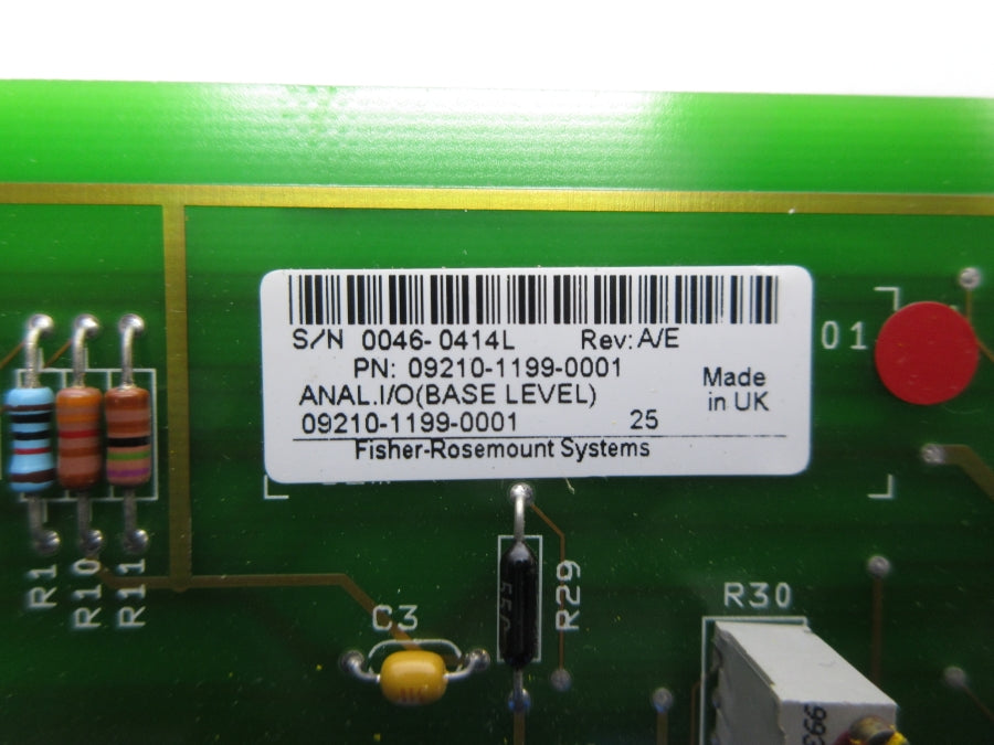 FISHER-ROSEMOUNT 09210-1199-0001 REV. A/E UNMP