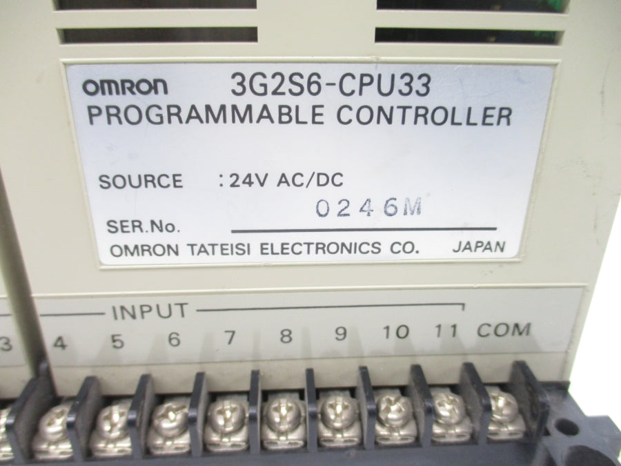 OMRON 3G2S6-CPU33 24VAC/DC UNMP