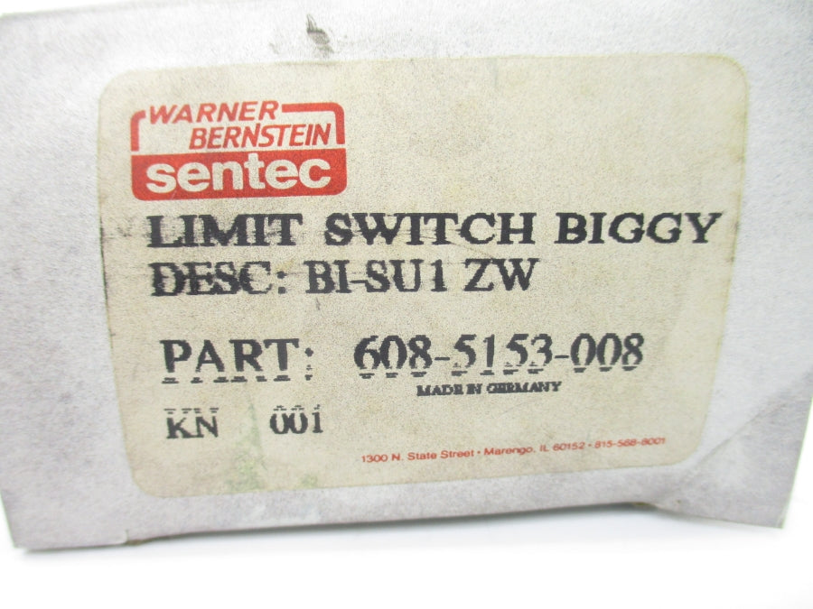 WARNER BERNSTEIN 608-5153-008 BI-SU1ZW 500VAC 10A NSMP