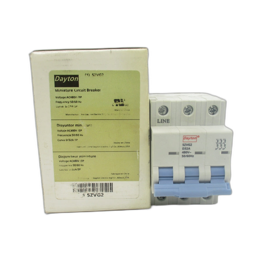 DAYTON 5ZVG2 480VAC 32A NSMP