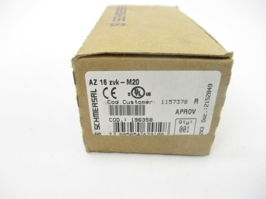 SCHMERSAL AZ16ZVK-M20 1157378 500V NSMP