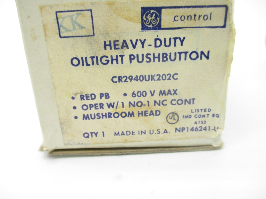 GENERAL ELECTRIC CR2940UK202C 600V NSMP