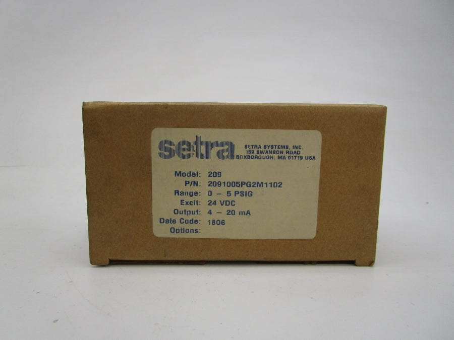 SETRA 2091005PG2M1102 209 24VDC 0-5PSI NSMP