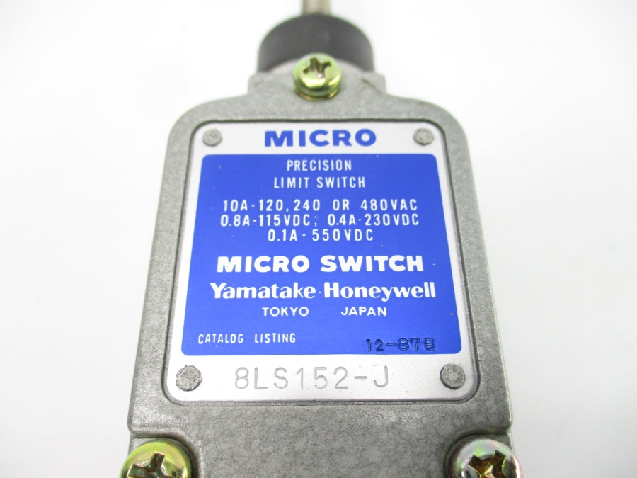 MICRO SWITCH 8LS152-J 480VAC 10A NSNP