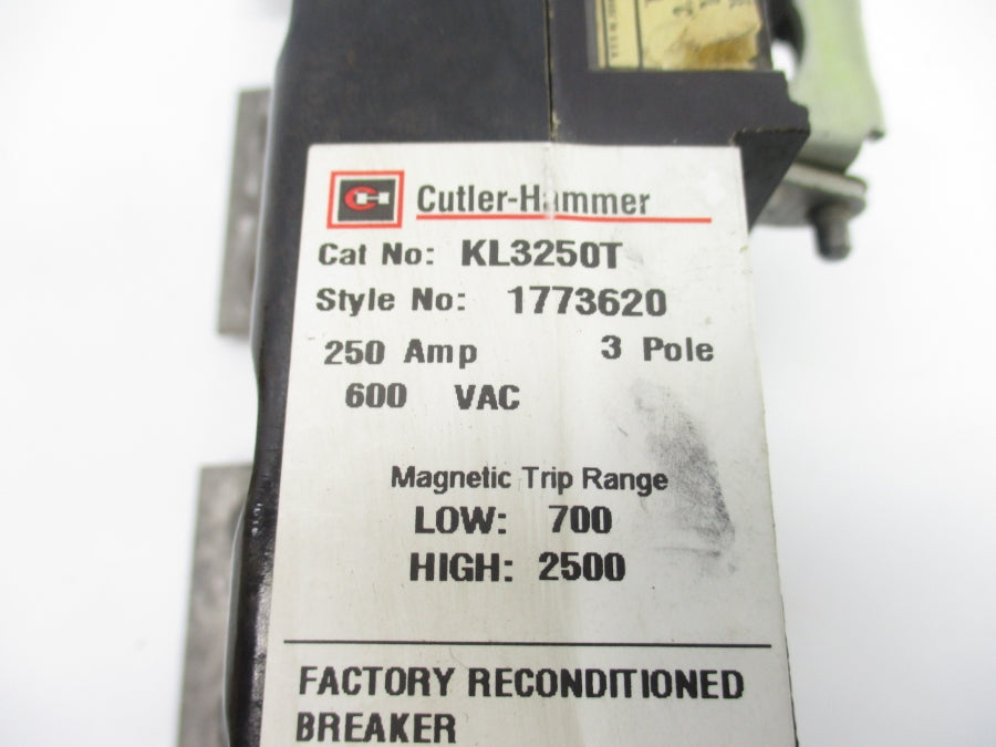 CUTLER HAMMER KL3250T 1773620 600VAC 250A (RECONDITIONED) UNMP