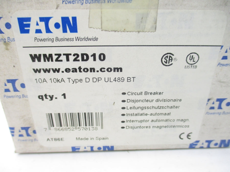 EATON WMZT2D10 277V 10A NSMP