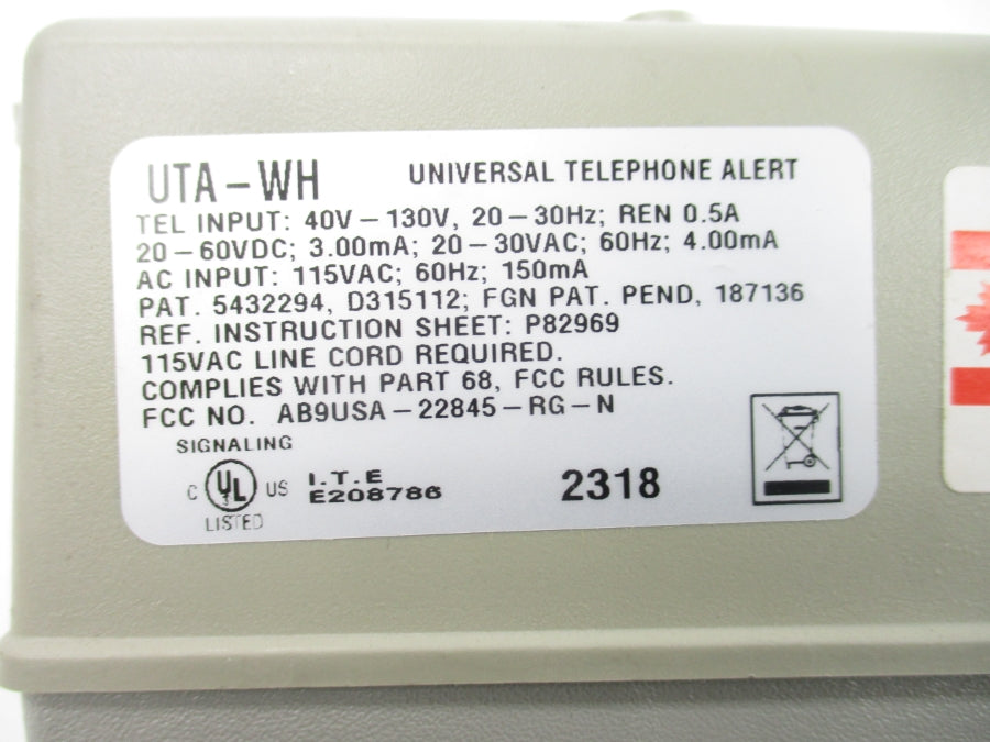 WHEELOCK UTA-WH 115VAC NSNP