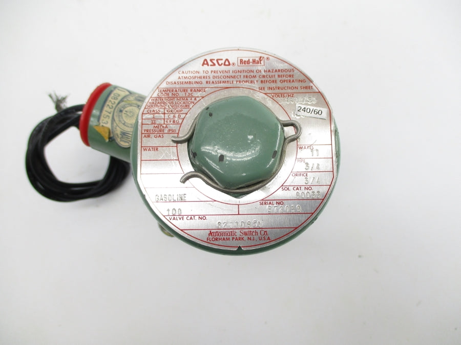 ASCO 8211D95V 110/240V 100PSI 3/4" NSNP