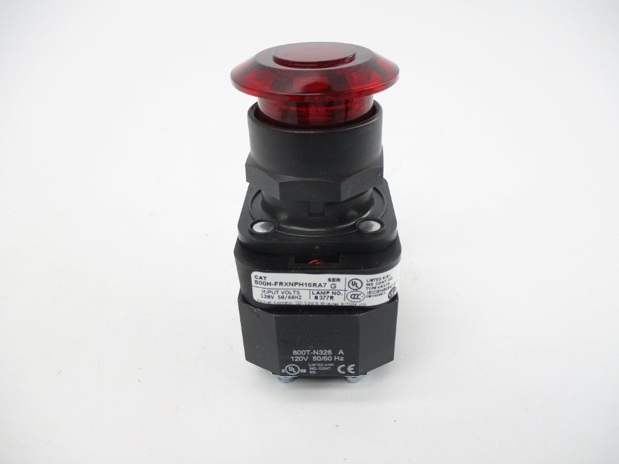 ALLEN BRADLEY 800H-FRXNPH16RA7 SER. G 120VAC (WH) NSMP