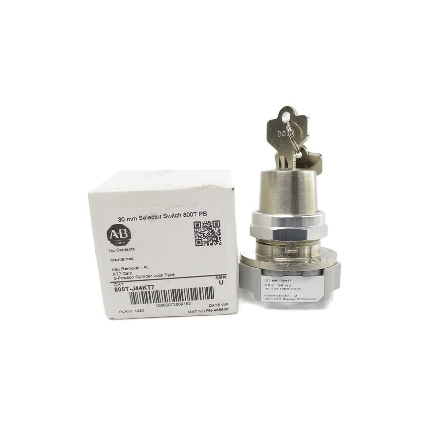 ALLEN BRADLEY 800T-J44KT7 SER. U (WH) NSMP