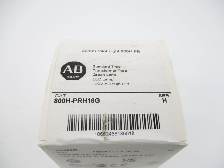 ALLEN BRADLEY 800H-PRH16G SER. H 120VAC (WH) NSFS