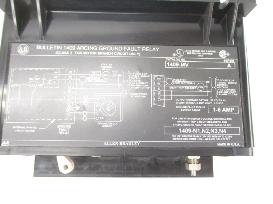 ALLEN BRADLEY 1409-MV SER. A 110/120V 1-6A NSNP