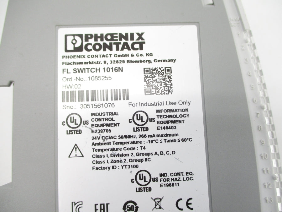 PHOENIX CONTACT FLSWITCH1016N 1085255 NSNP