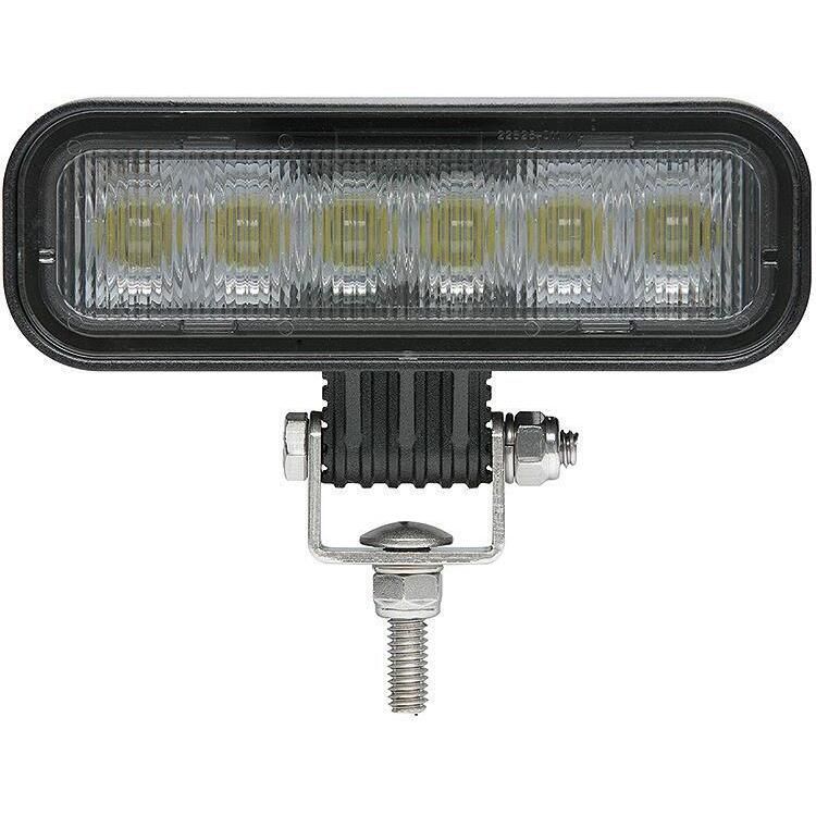 Seachoice TLL60FBSCH 51641 LED Flood Beam Rectangular Work Light, 12/24V, Black Housing, 6 LEDs