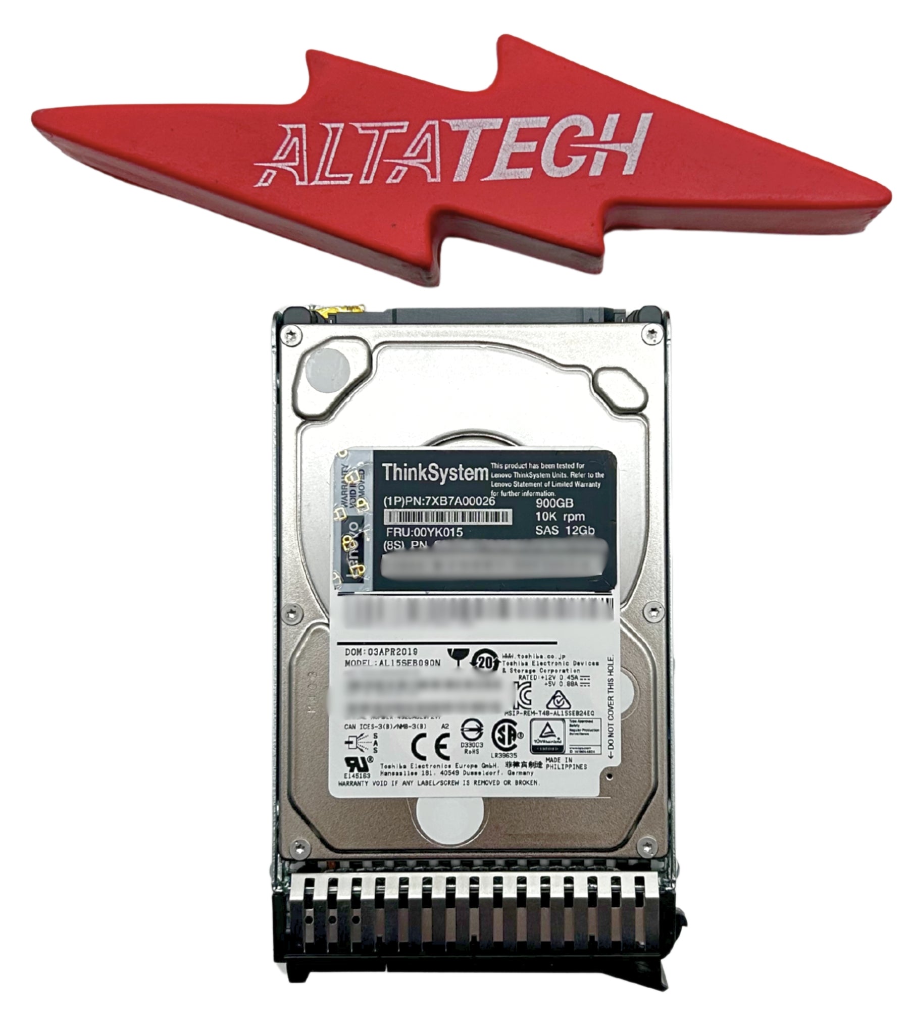 Lenovo 00YK015 900GB 12G 10K 2.5" SAS G4HS 512N
