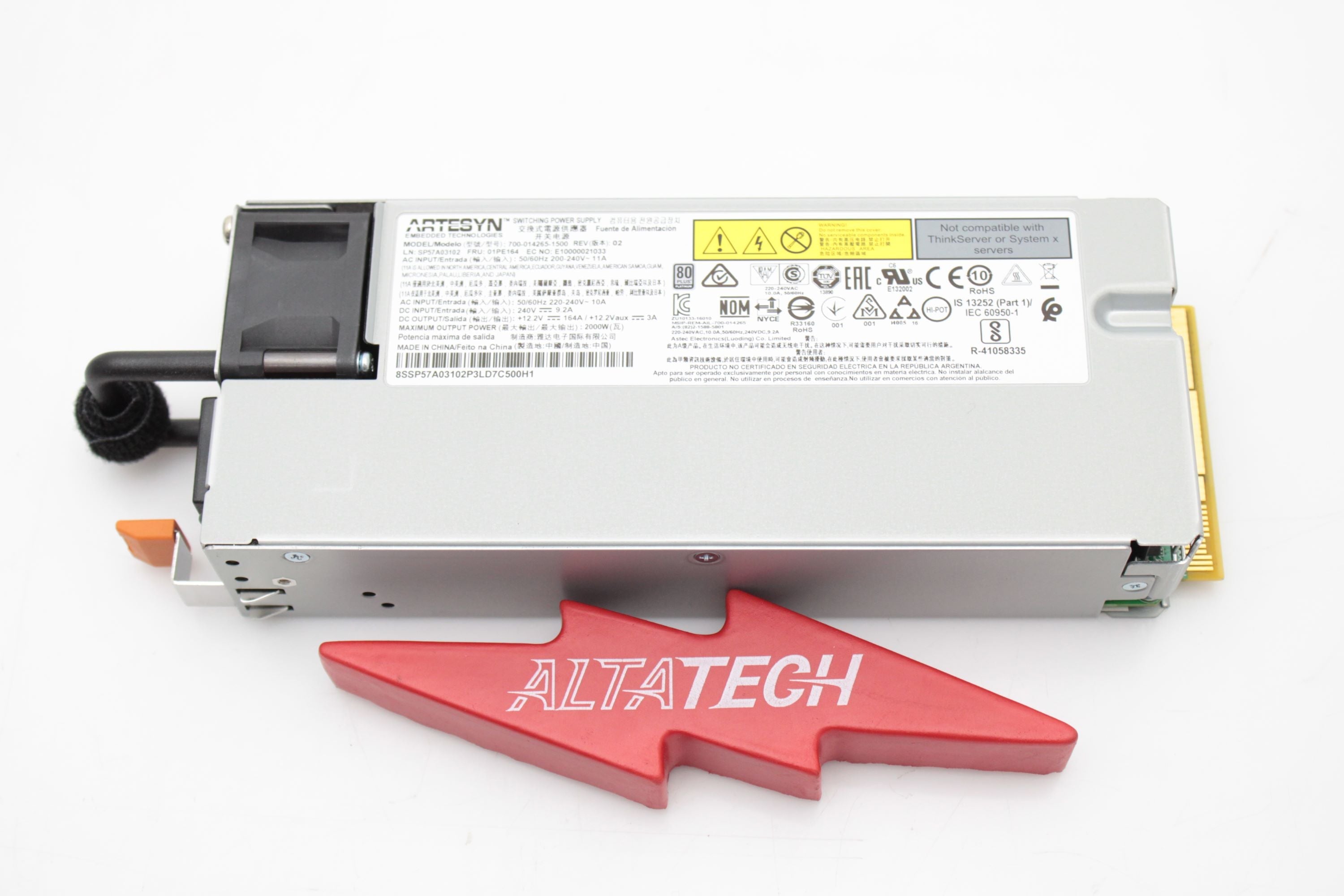 Lenovo 01PE164 2000W THINKSYSTEM PSU