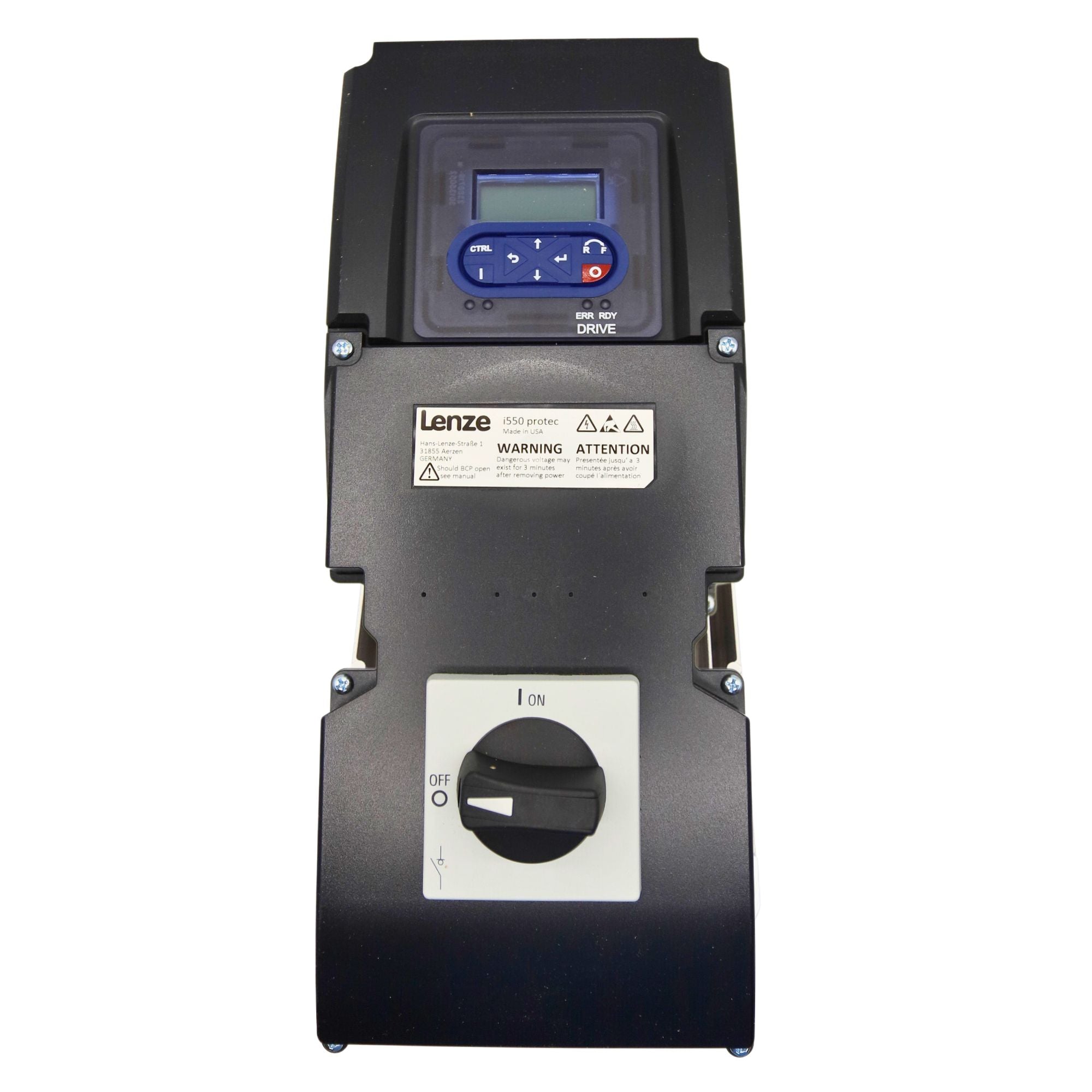 Lenze | i550 Protec VFD 2 HP 3ph 480V IO-Link ExtBox NEMA 4X | I55AP215F20711K06S