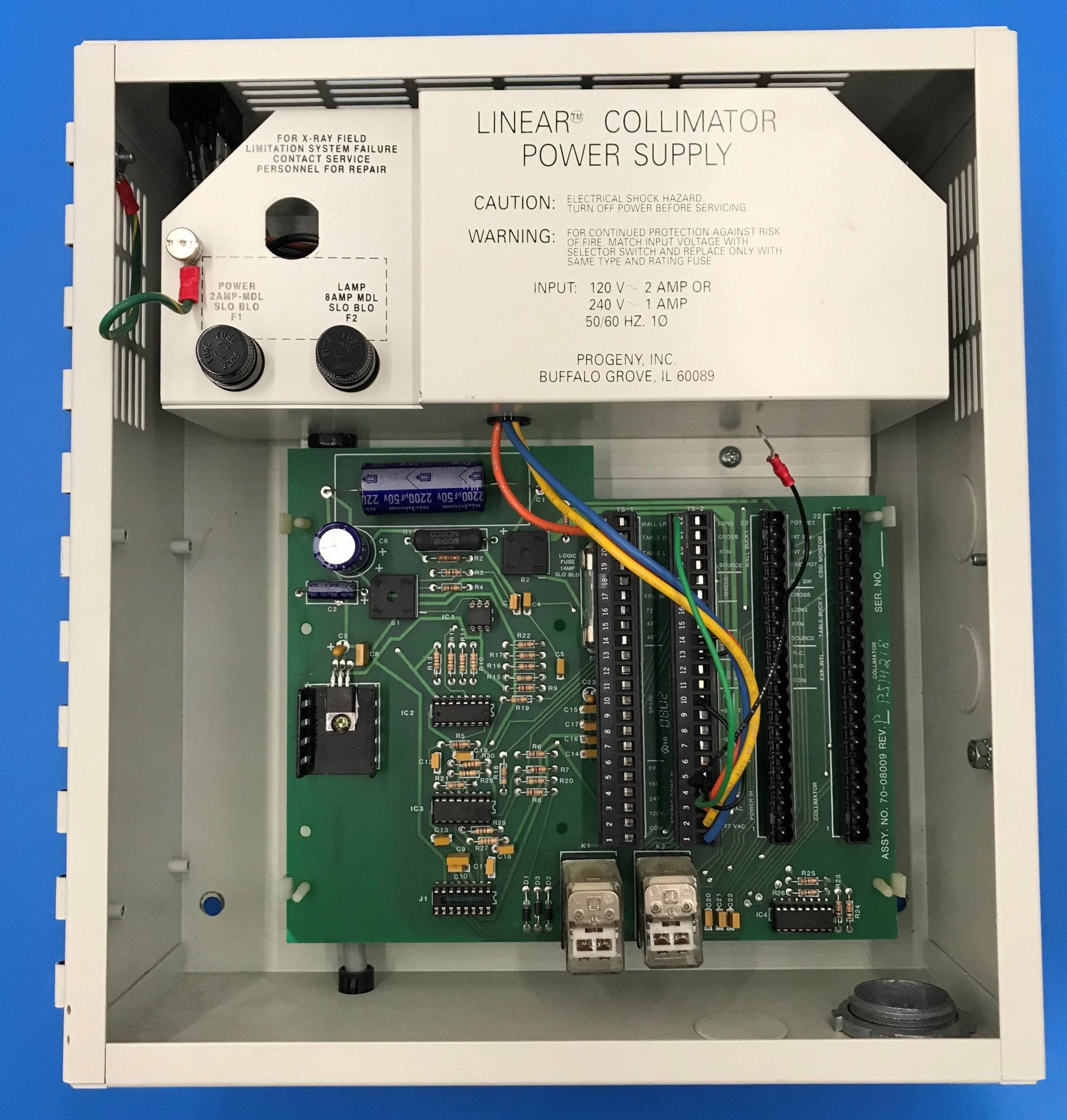 Linear Collimator Power Supply (70-20240 Progeny/Del Medical