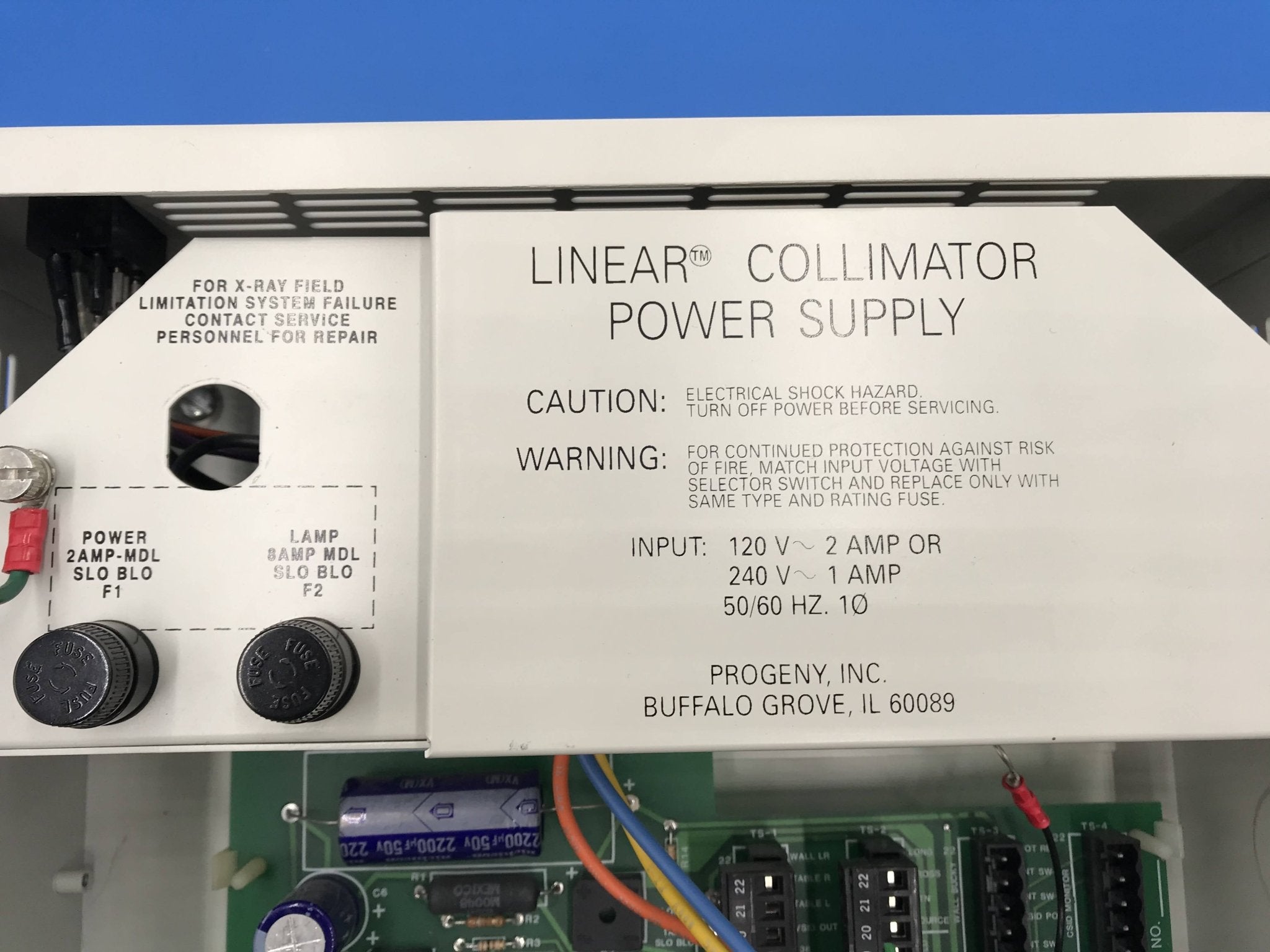 Linear Collimator Power Supply (70-20240 Progeny/Del Medical