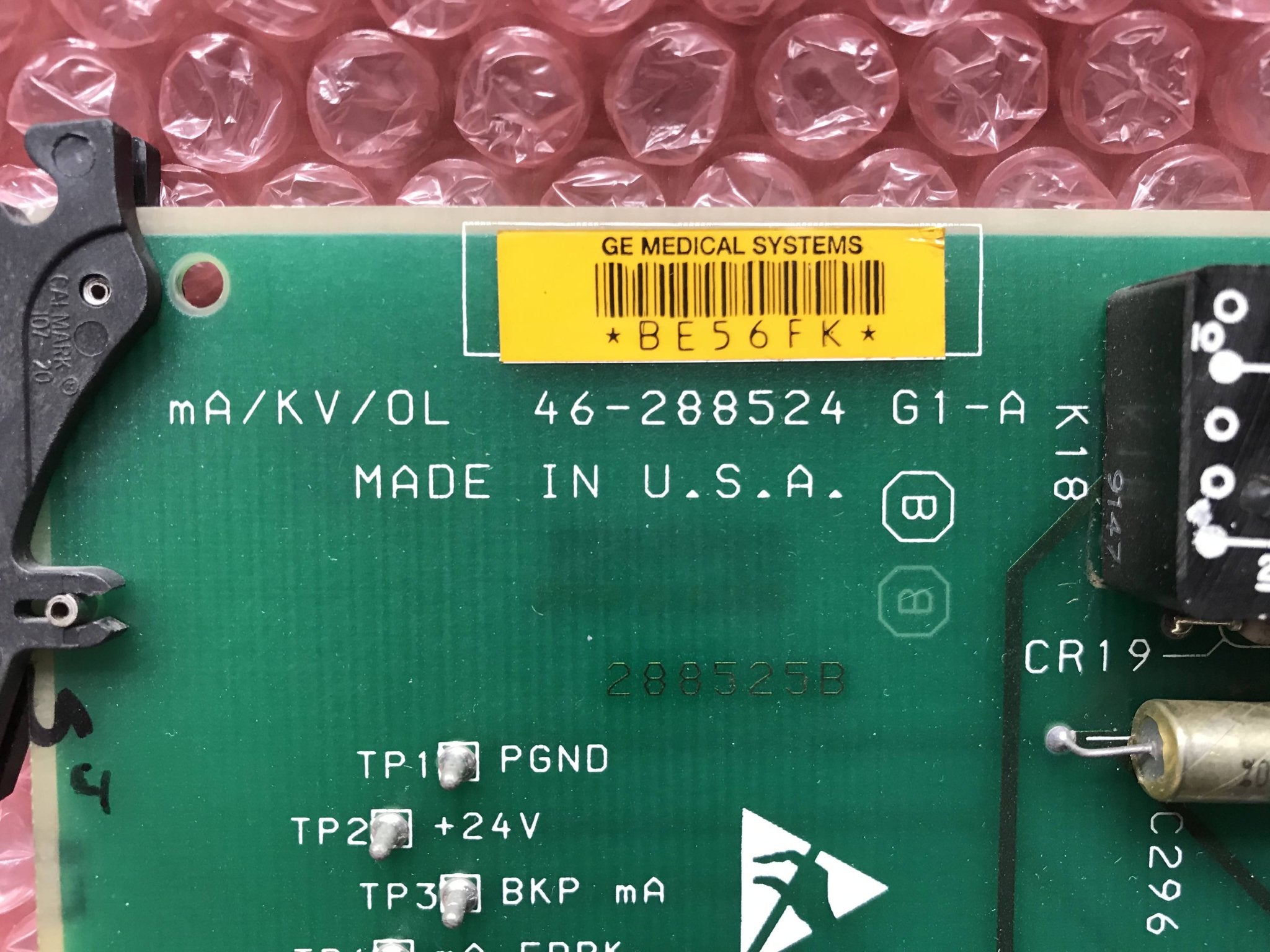 mA/KV/OL Board (46-288524 G1-A GE Advantx