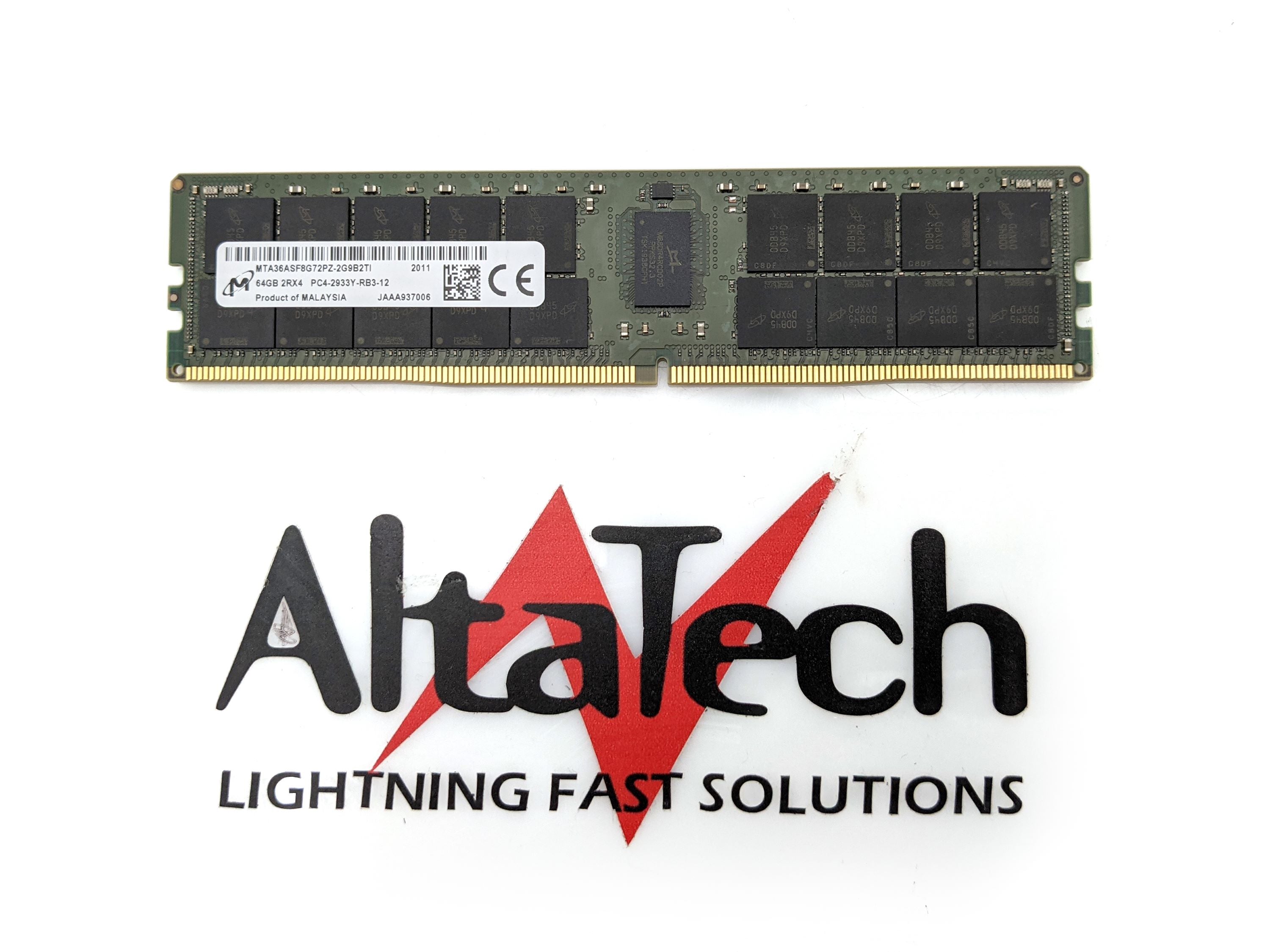 Micron MTA36ASF8G72PZ-2G9B2 64GB PC4-23400YR 2RX4 ECC