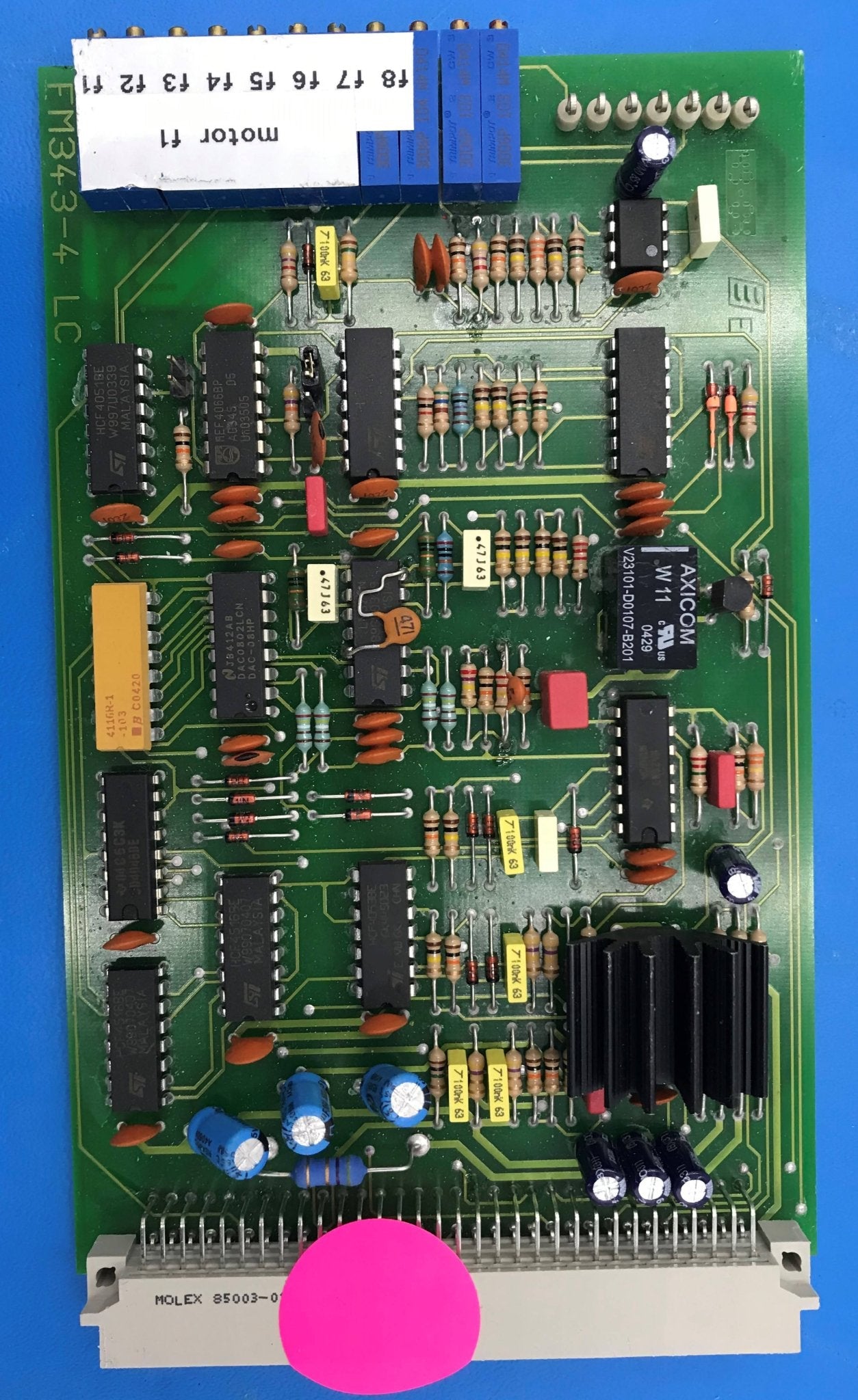 Motor F1 Board (FM343-4 LC Picker