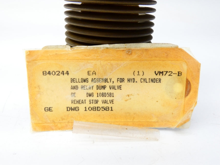 BELLOWS VM72-B 108D581 UNMP