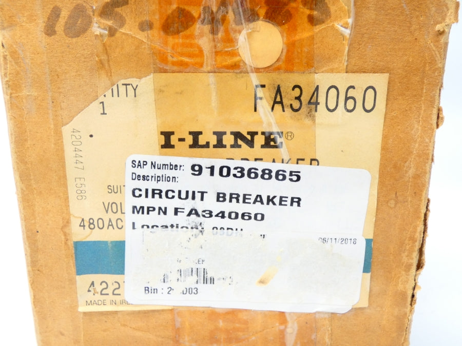 SQUARE D FA34060 480V 60A NSMP