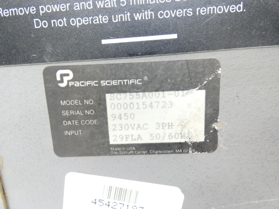 PACIFIC SCIENTIFIC SC755A-001-01 230VAC UNMP