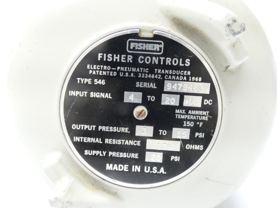 FISHER 546 3-15PSI UNMP