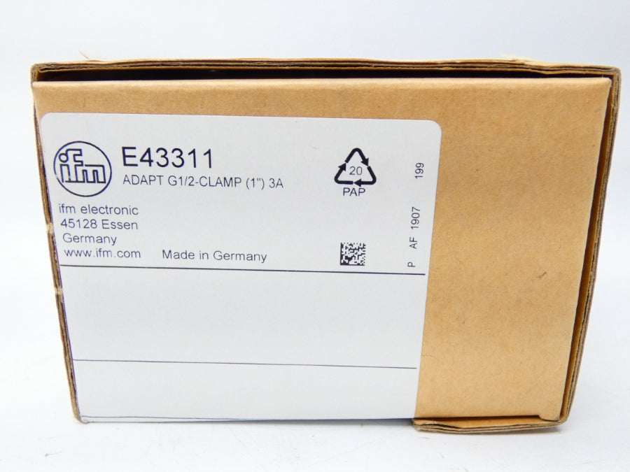 IFM EFECTOR E43311 ADAPTG1/2-CLAMP(1")3A NSMP
