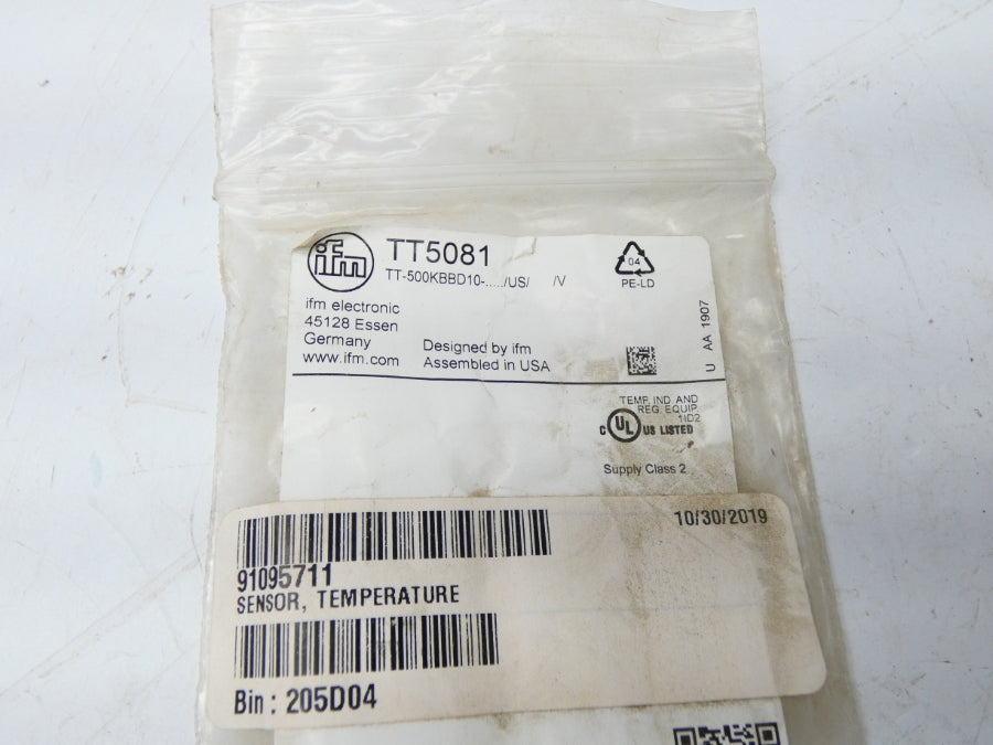 IFM EFECTOR TT5081 TT-500KBBD10-/US//V NSMP