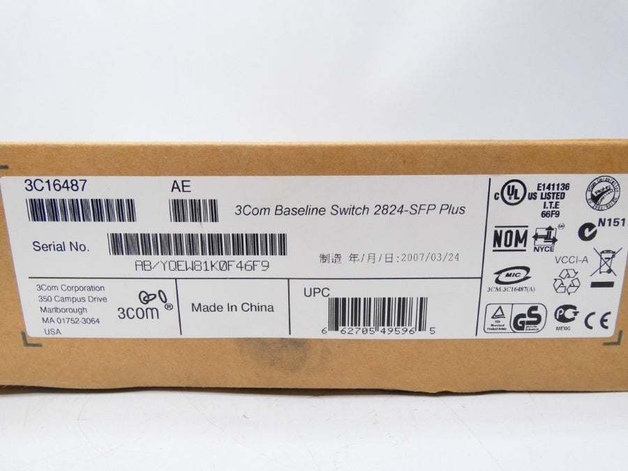 3COM 3C16487 2824-SFP 100-240V 1A NSMP