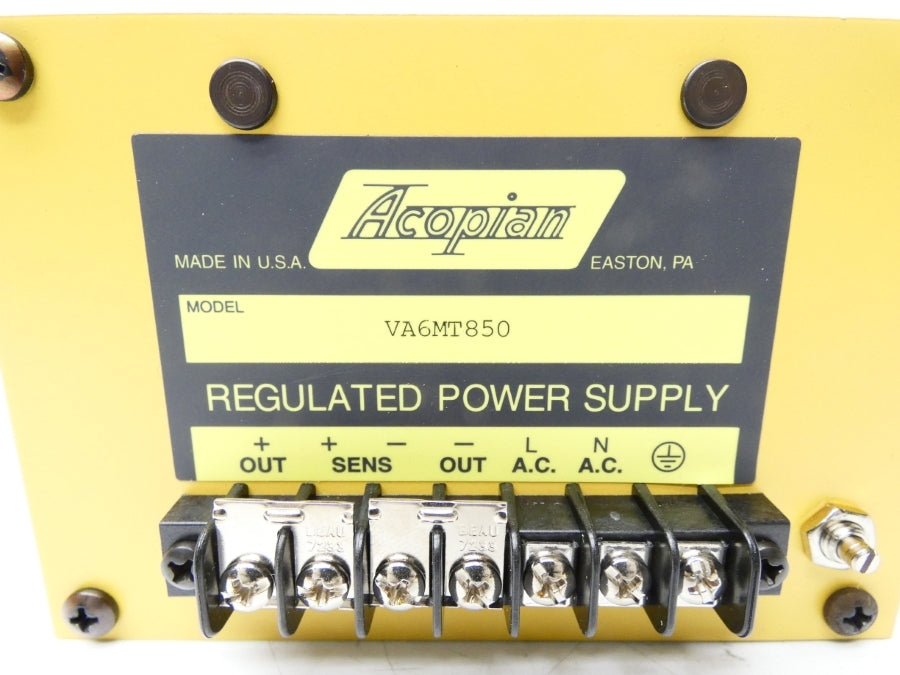 ACOPIAN VA6MT850 NSNP