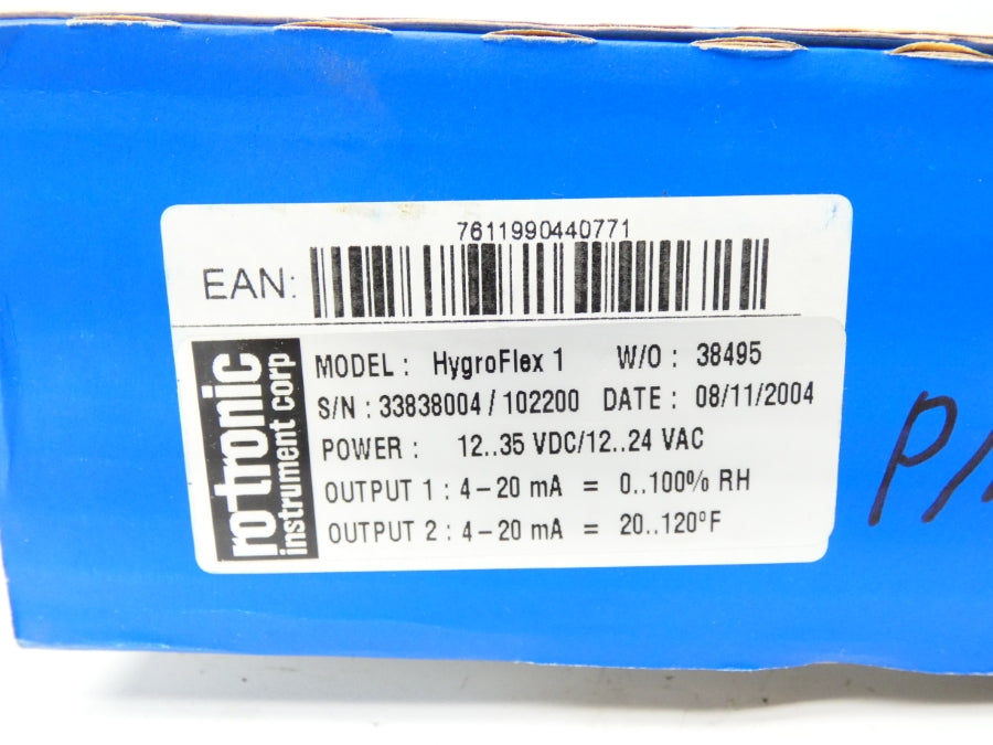 ROTRONIC INSTRUMENTS HYGROFLEX1 12-35VDC NSMP