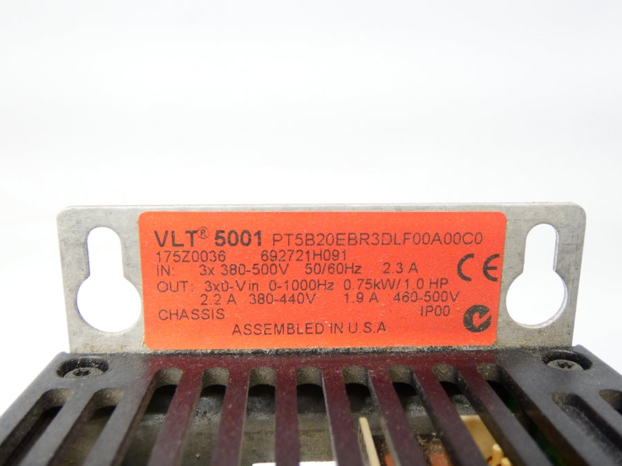 DANFOSS VLT5001PT5B20EBR3DLF00A00C0 175Z0036 380-500V 2.3A UNMP