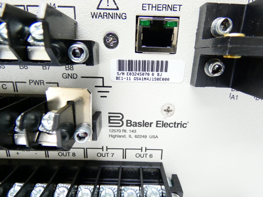 BASLER ELECTRIC BE1-11 G5A1N4J1S0E000 REV. BJ 48-125V NSMP