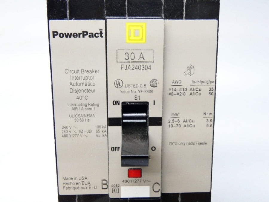 SQUARE D FJA240304 277/480V 30A NSMP