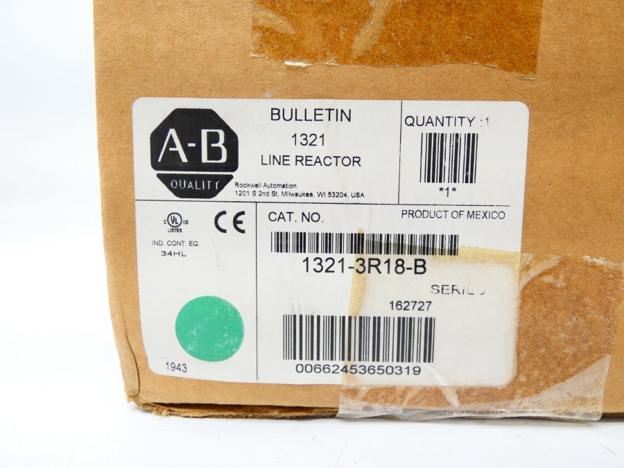ALLEN BRADLEY 1321-3R18-B 162727 690V 18A (BR/WH) NSMP