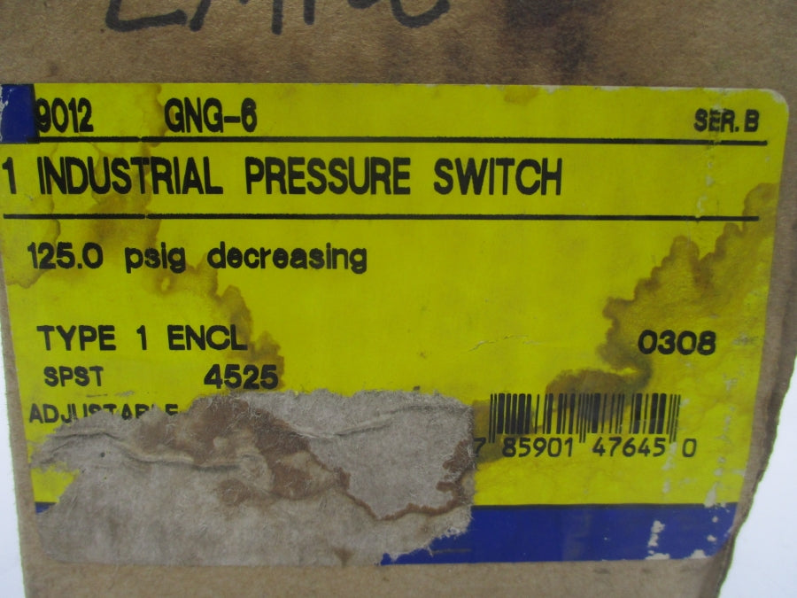 SQUARE D 9012GNG-6 SER. B 750PSI NSMP