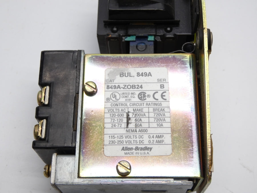 ALLEN BRADLEY 849A-ZOB24 SER. B 440/480V 60A NSNP