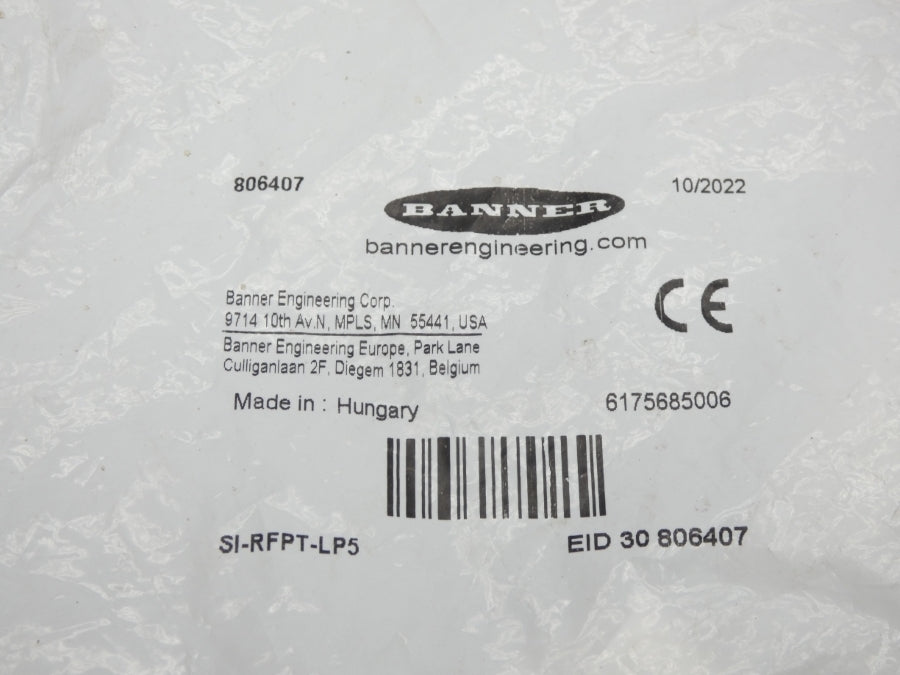 BANNER ENGINEERING SI-RFPT-LP5 806407 NSMP