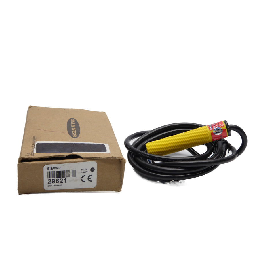 BANNER ENGINEERING S18AW3D 29821 20-250VAC NSMP