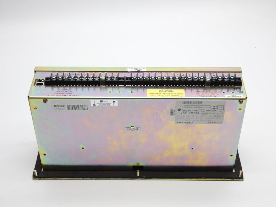 ALLEN BRADLEY 2706-B13J8 SER. G F/W 3.01 REV. A 85-264VAC UNMP