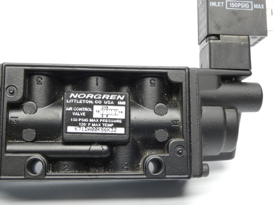 NORGREN K71DA00KS6K32 110/120V 150PSI NSMP