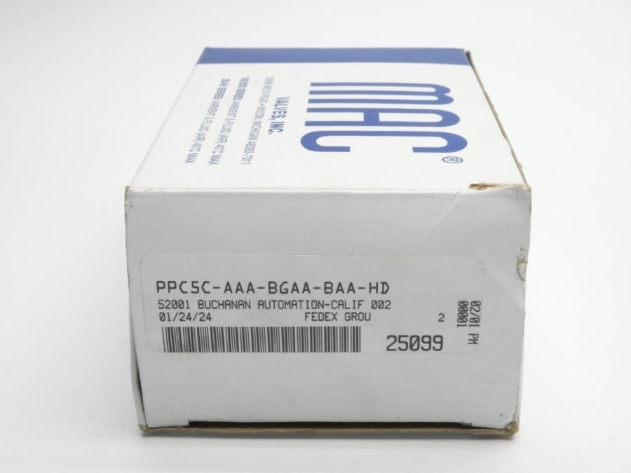 MAC PPC5C-AAA-BGAA-BAA-HD 24VDC 120PSI NSMP