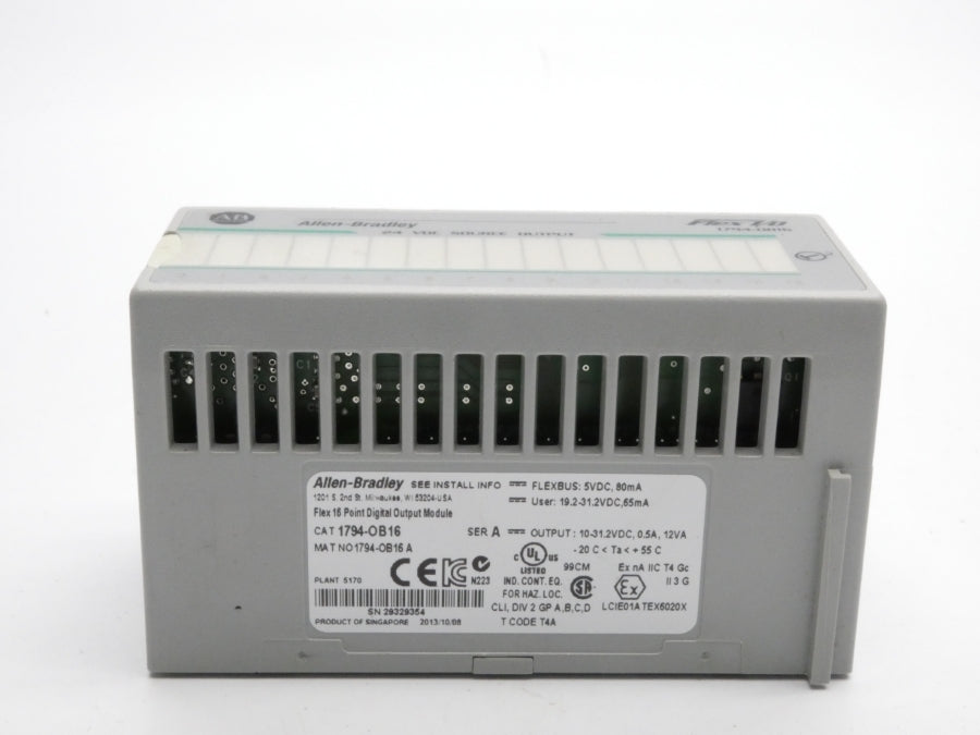 ALLEN BRADLEY 1794-OB16 SER. A 10-31.2VDC 0.5A NSMP
